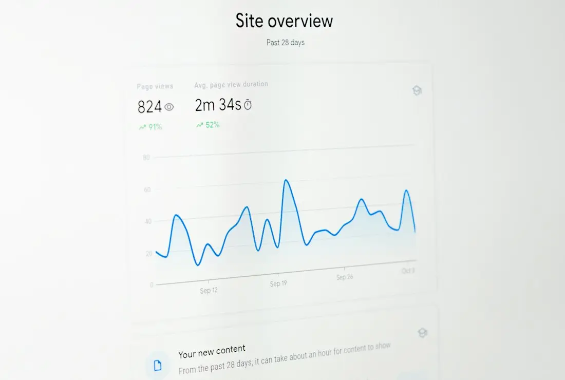 A site overview report
